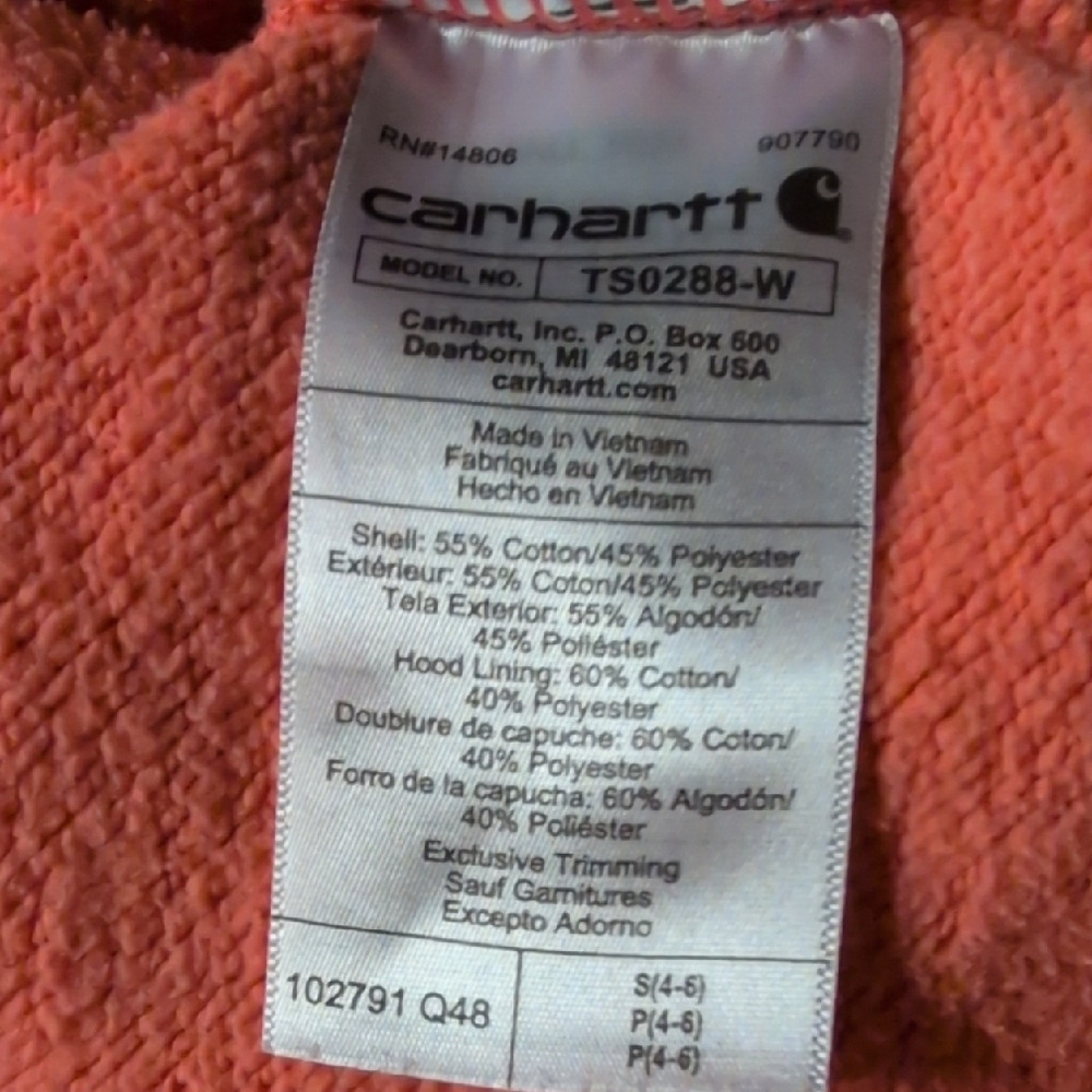 Carhartt Relaxed Fit Midweight Graphic Logo Sweatshirt Size S NWOT $59.99 - Picture 5 of 6